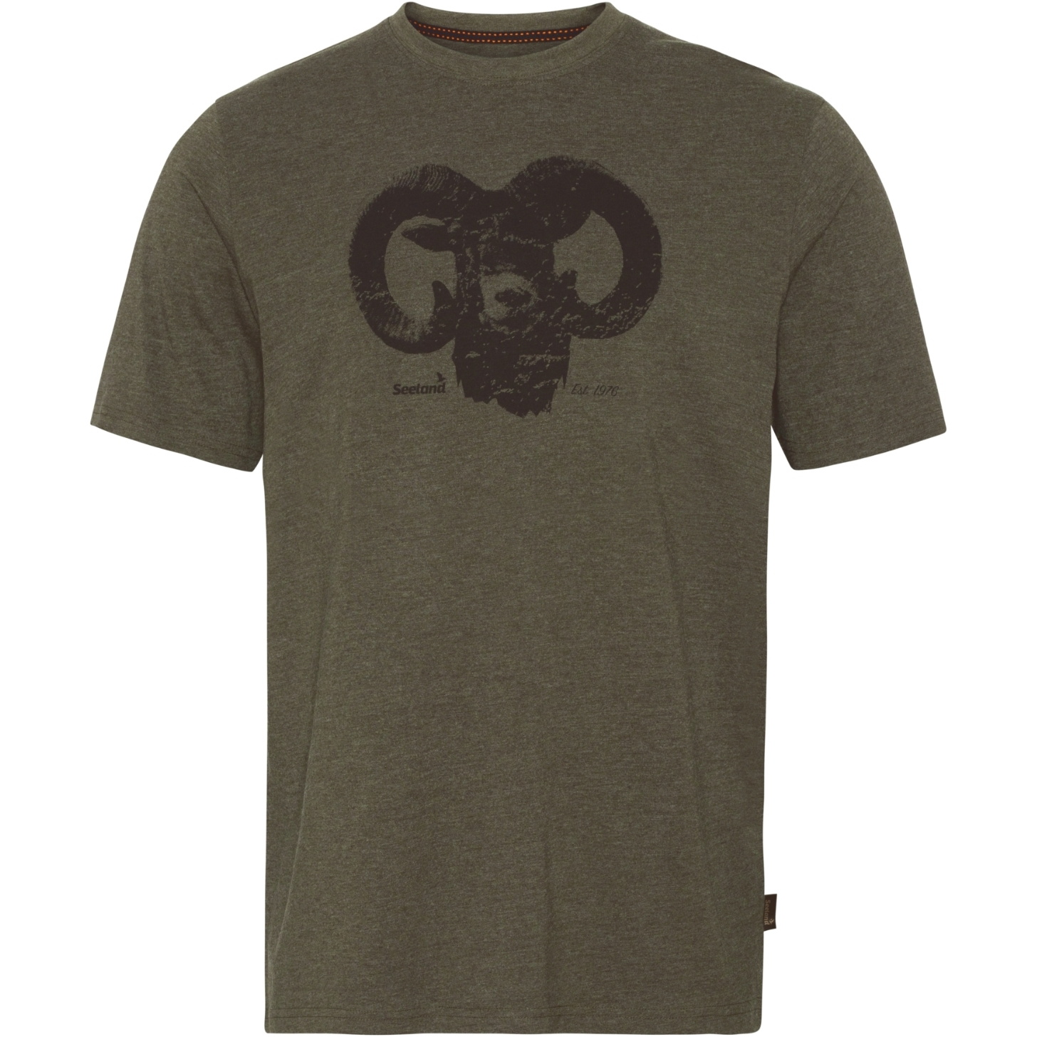 Seeland Mens Outdoor T-Shirt 16020583604 - Pine Green Melange